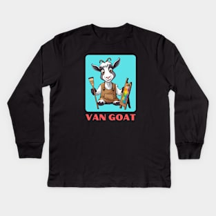 Van Goat | Goat Pun Kids Long Sleeve T-Shirt